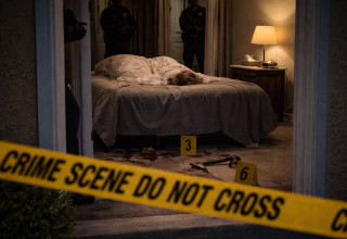 זירת רצח (צילום: AI)