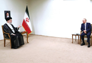 ולדימיר פוטין ועלי ח'מנאי, 19.7.22 (צילום: רויטרס)