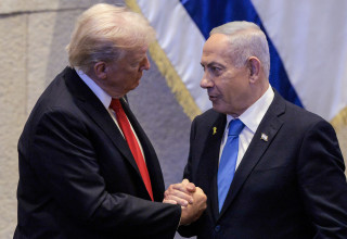 דונלד טראמפ, בנימין נתניהו (צילום: Evan Vucci - Pool/Getty Images)