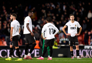 שחקני ולנסיה (צילום: Getty images)