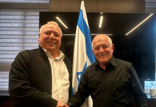 שר התיירות חיים כץ והשר דודי אמסלם (צילום: יח"צ)