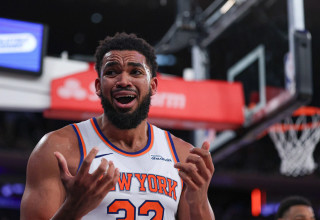 שחקן ניו יורק ניקס קארל אנתוני טאונס (צילום: רויטרס)