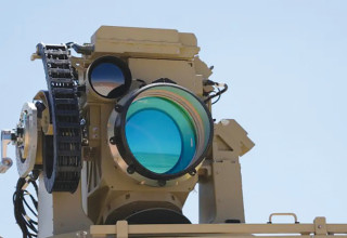 מערכת "אור איתן" ליירוט בלייזר (צילום: דוברות משרד הביטחון)