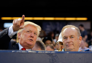 ביל אוריילי יחד עם דונלד טראמפ (צילום: gettyimages)