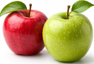 תפוח אדום וירוק (צילום: AI)