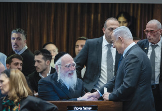 בנימין נתניהו וישראל אייכלר (צילום: יונתן זינדל פלאש 90)