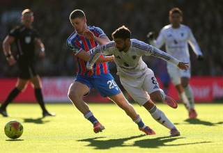 ברונו פרננדש מול אדם וורטון (צילום: Julian Finney)