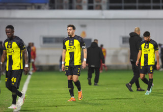 ירדן שועה שחקן בית"ר ירושלים מאוכזב (צילום: לירון מולדובן)