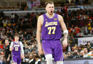 שחקן לוס אנג'לס לייקרס, לוקה דונצ'יץ' (צילום: רויטרס)