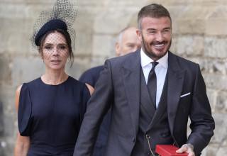 דיוויד וויקטוריה בקהאם (צילום: ANDREW MATTHEWS/POOL/AFP via Getty Images)