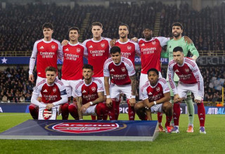 שחקני ארסנל (צילום: Soccrates Images)
