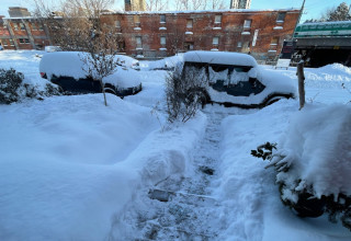 סופת השלגים מכה בקנדה (צילום: צילום מסך רשת X)