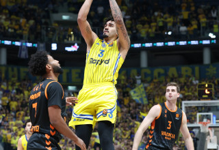 שחקן מכבי תל אביב מרסיו סנטוס (צילום: דני מרון)