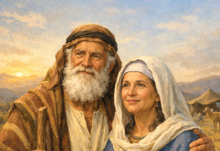 אברהם ושרה (צילום: AI)