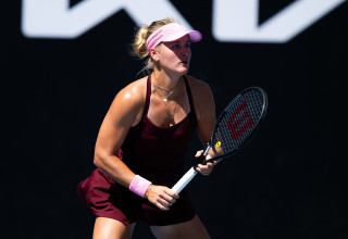 הטניסאית האמריקאית פייטון סטרנס (צילום: Robert Prange/Getty Images)