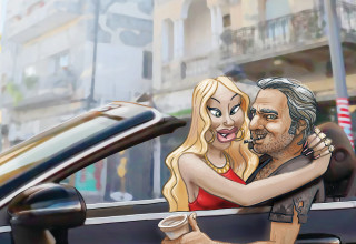 הומלס במרצדס (צילום: איור: אורי אינקס)