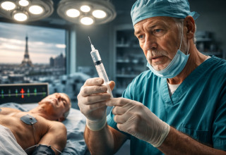 כירורג מנתח בפריז (צילום: AI)