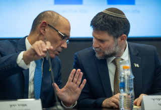 בצלאל סמוטריץ' ואמיר ירון (צילום: יונתן זינדל פלאש 90)