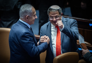 איתמר בן גביר ובנימין נתניהו (צילום: יונתן זינדל פלאש 90)