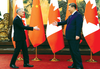 שי ג'ינפינג, מארק קרני (צילום: רויטרס)