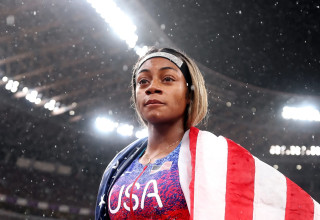 שקארי ריצ'רדסון באליפות העולם באתלטיקה, טוקיו 2025 (צילום: GettyImages, Cameron Spencer)
