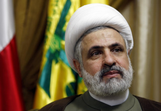 נעים קאסם (צילום:  RAMZI HAIDAR/AFP via Getty Images)