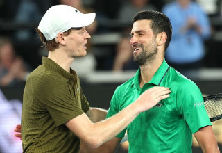 יאניק סינר, נובאק ג'וקוביץ' (צילום: Getty images)