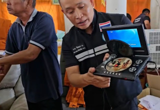 הממצאים שנתפסו במנזר (צילום: צילום מסך)