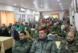 "הרופא העזתי" חוסאם אבו סאפיה בכנסת של בכירי חמאס (צילום: ניו יורק פוסט)