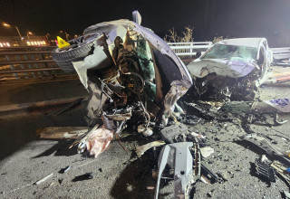 תאונת דרכים (צילום: כיבוי והצלה לישראל, מחוז חוף)