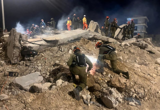 תרגיל של פיקוד העורף (צילום: אבי אשכנזי)