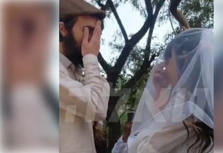 החתן והכלה רגעים לפני האירוע הקשה (צילום: באדיבות המשפחה)