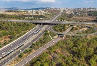 מחלף סומך בכביש 6 (צילום: חברת ינון - תכנון יעוץ ומחקר)