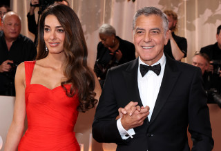 אמל וגורג קלוני (צילום: Amy Sussman/Getty Images)