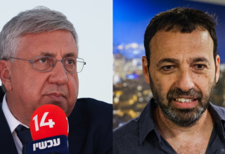 רביב דרוקר, יעקב ברדוגו (צילום: חיים גולדברג פלאש 90)