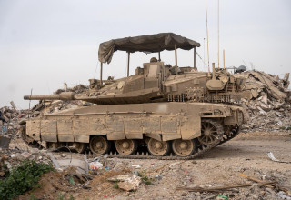 פעילות כוחות חטיבה 7 לטיהור מזרח רפיח במרחב הקו הצהוב (צילום: דובר צה"ל)