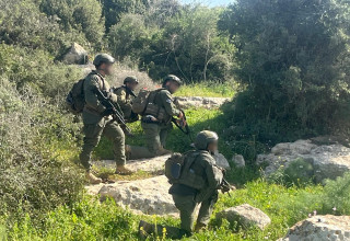 לוחמי המילואים של גדוד 8109 (צילום: אבי אשכנזי)