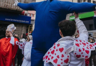 הבובה שנתלתה ונשרפה באנדורה (צילום: שימוש לפי סעיף 27א')