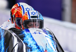 נבחרת המזחלות של ישראל, אולימפיאדת החורף 2026 (צילום: GettyImages, Carmen Mandato)