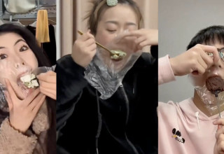 טרנד ה"קונדום בפה" (צילום: צילום מסך)