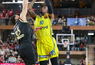 מחצית ראשונה טובה של הצהובים. בריסט (צילום: אתר רשמי, AS Monaco Basket)