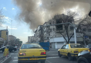 פיצוץ באיראן (צילום: רשתות ערביות)