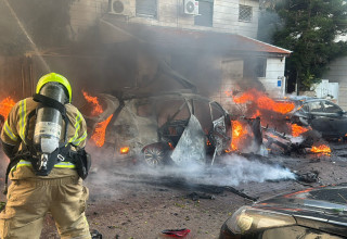אחד מאיזורי הנפילות בגוש דן (צילום: דוברות מחוז מרכז)