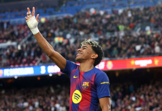 שחקן ברצלונה, לאמין ימאל (צילום: רויטרס)