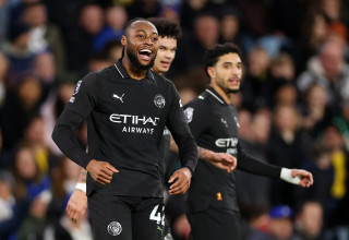 אנטואן סמניו שחקן מנצ'סטר סיטי חוגג שער (צילום: GettyImages, Justin Setterfield)