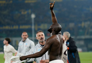 שחקן נאפולי, רומלו לוקאקו (צילום: רויטרס)