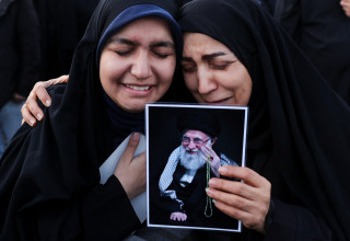 אבל באיראן לאחר חיסול עלי חמינאי (צילום: רויטרס)