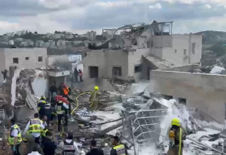 זירת נפילה בבית שמש  (צילום: שימוש לפי סעיף 27א')