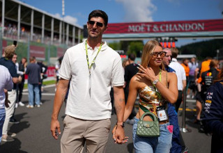 משתדרגים. טיבו קורטואה ואשתו מישל גרציג (צילום: Alex Bierens de Haan/Getty Images)