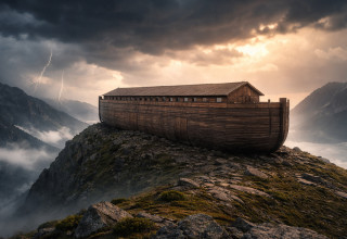 תיבת נוח (צילום: AI)